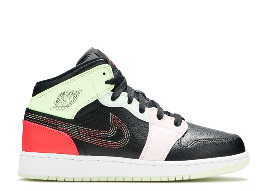 AIR JORDAN 1 MID SE (GS) "GLOW-IN-THE-DARK"